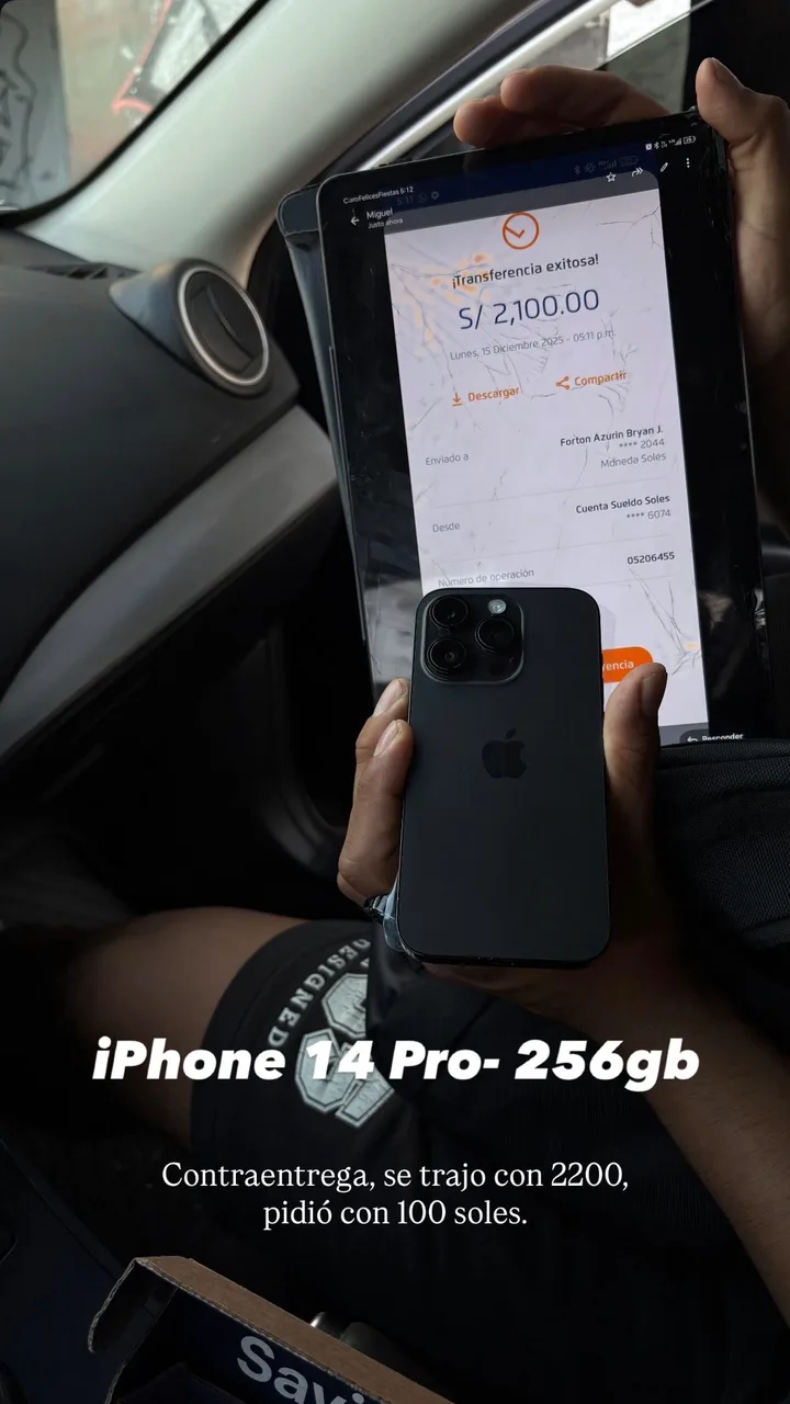 iPhone 14 Pro de 256GB entregado por contraentrega